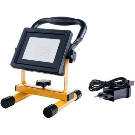 Projecteur LED Rechargeable 20W Portable IP44 JAUNE - SILUMEN (1/2)