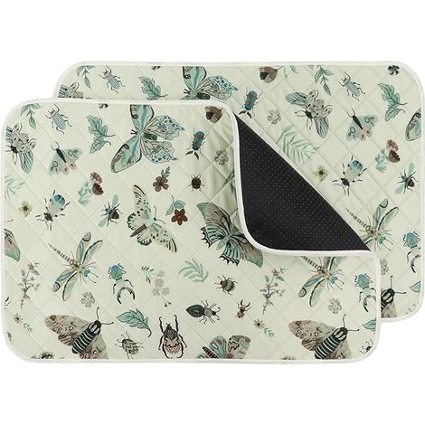 EU014 Set of Washable Non-Slip Dog Mats, Anti-Leak and Resistant Puppy Pads, Reusable, Absorbent, Non-Slip, Mattress Protector for Cats and Dogs (1/4)