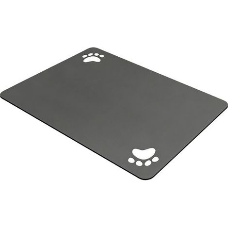 Futtermatte für Hunde – hoch saugfähig – schnelltrocknend – rutschfest – dunkelgrau – 30 x 50 cm (1/5)