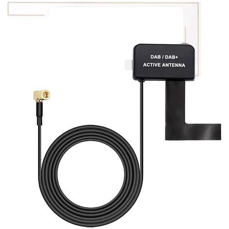 DAB-antenne voor auto met SMB-aansluiting×3, Geschikt voor Alpine, Pioneer, JVC, Kenwood, Pure - digitale radio-antenne van 3 meter, uitbreiding voor voertuigen, hoogwaardige ontvangst (1/5)