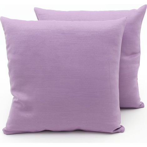 Coppia Cuscini Arredo Imbottiti Tessuto Ottoman In Tinta Unita Colore Lilla 37, misura40x40coloreLilla 37 (1/4)