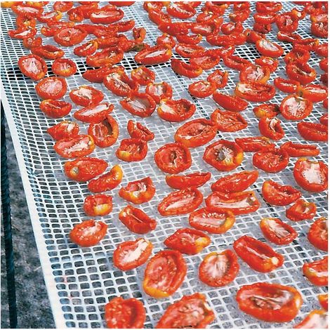 RETE PER ESSICCAZIONE ALIMENTI mt. 1 x 50 - (maglia 5 x 5 mm) colore bianco
