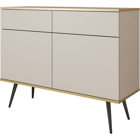 Commode haute, chêne Artisan, 53,5 x 147,5 x 40 cm (1/5)