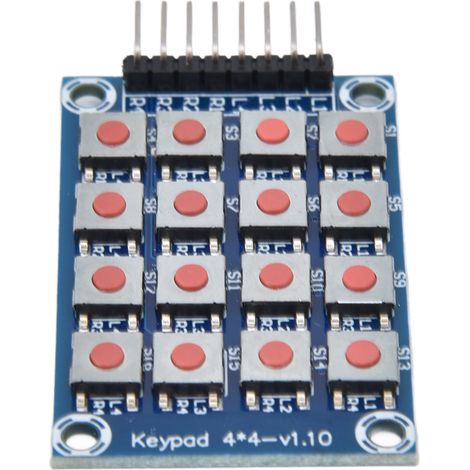4x4-Matrix-Tastatur mit 16 Tasten, GPIO-Erweiterungsmodul für elektrische Steuerung, Membranschalter, numerische Tastatur für Arduino- und Elektronikprojekte (1/5)