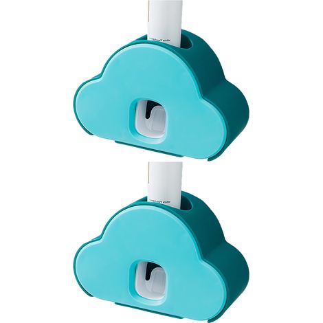 Distributeur De Dentifrice Automatique - Support De Brosse À Dents Murale - 2 En 1 - Pour Salle De Bain Familiale Et Enfants - 1 Pièce (1/5)