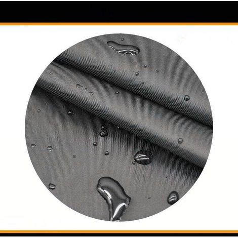 Telo di copertura per braciere - Telo di copertura quadrato impermeabile e resistente in tessuto 420D per tavolo da esterno con braciere - Nero (quadrato - 82 x 82 x 61 cm) (1/3)