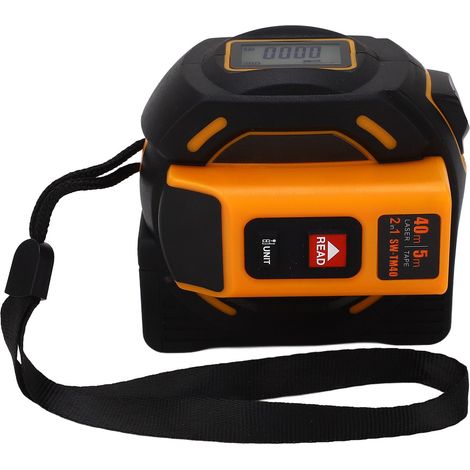 Télémètre laser portatif, mètre ruban électronique de haute précision, mètre de 40 mètres (1/5)