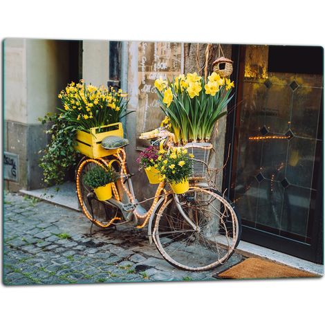 Schneidebrett aus Glas, 52x40 cm, Fahrrad (1/5)