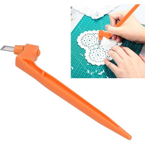 Couteau à découper portatif, stylo de coupe orange (1/5)