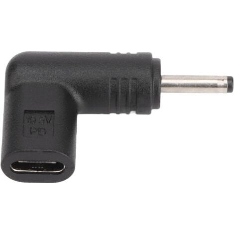Adaptateur PD USB Type C vers DC 3,0 X 1,1 Mm, 100 W USB C Femelle vers 18,5-20 V DC Mâle, Adaptateur de Type USB C vers 3,0 X 1,1 Mm Conçu pour Ordinateur Portable (1/5)