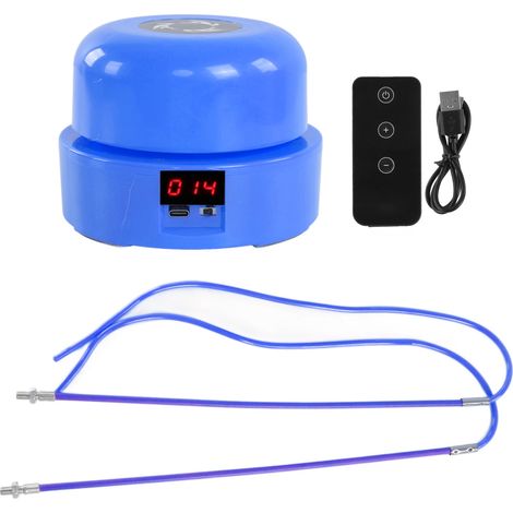 Corde à Sauter Électrique avec Affichage LCD, Réglage de Vitesse et Télécommande - Modèle Bleu (1/5)