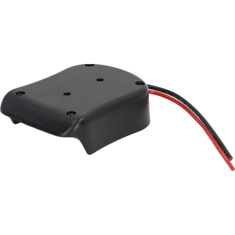 Kit adaptateur/convertisseur de batterie avec connecteur d'alimentation et fusible pour câbles 12AWG, compatible avec les batteries Li-ion 18 V et 14,4 V.