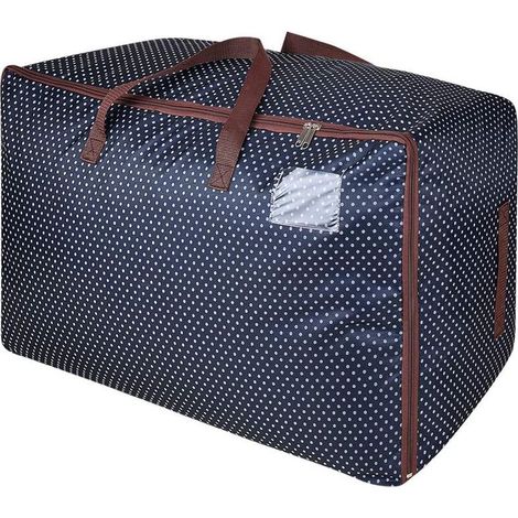 TONCHEAN Aufbewahrungstasche. 100-Liter-Kleidersack. Verdickter, wasserdichter und extra großer Aufbewahrungssack. Reisetasche – blau (1/4)