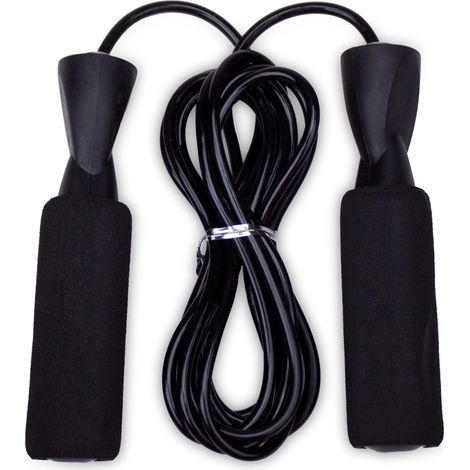 Das schwarze Kabel mit Mousse-Poignées kann für Fitness, Cardio und Heimtraining eingestellt werden (1/4)