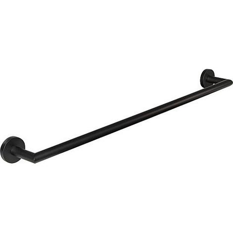 Porte-serviette Eldrid nero laiton, noir, L : 845mm fixation incluse, angulaire
