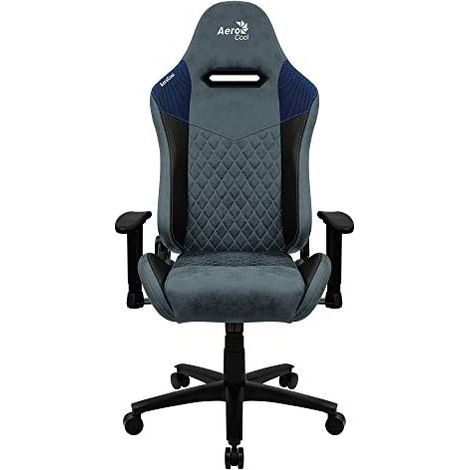 Aerocool DUKE AeroSuede Silla para videojuegos universal Negro, Azul (1/5)
