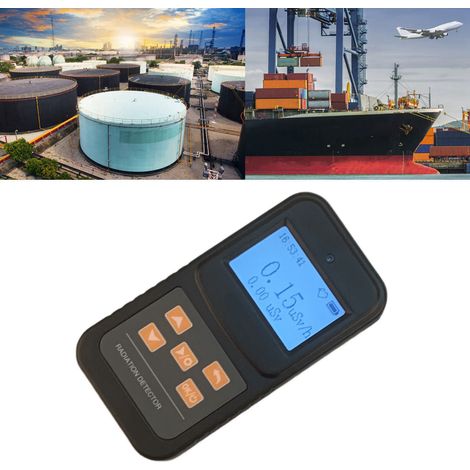 Détecteur de rayonnement nucléaire FS-600, testeur de rayonnement radioactif à ionisation électromagnétique, compteur Geiger professionnel, noir (1/5)