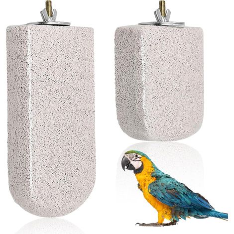 Multifunktionale Vogelstange, 2er-Pack – Vogelstütze und Krallenschärfstab (1/4)