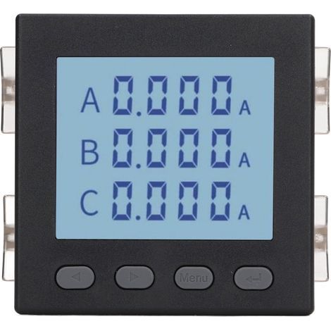 Compteur de puissance multifonctionnel, ampère de tension noir triphasé pour l'automatisation de la Distribution AC220V (1/5)