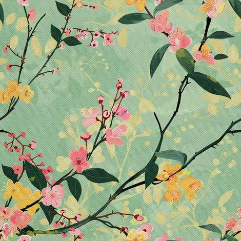 Tela decorativa para exteriores Oxford - Motivo primaveral I DX7435 (1/5)