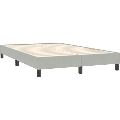 Maison Exclusive - Giroletto senza Materasso Grigio Chiaro 120x210 cm Velluto
