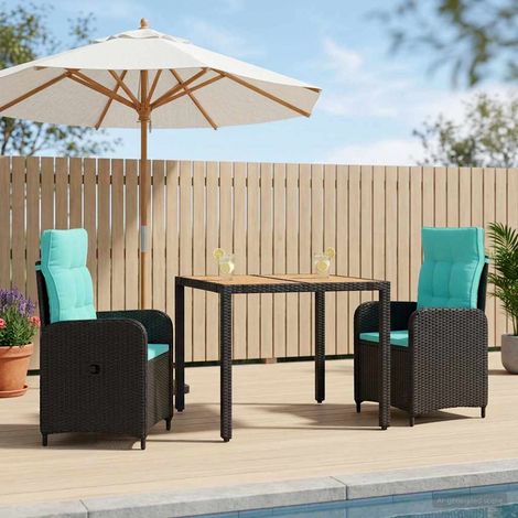 vidaXL Juego de comedor para exteriores 3 uds. (1/5)