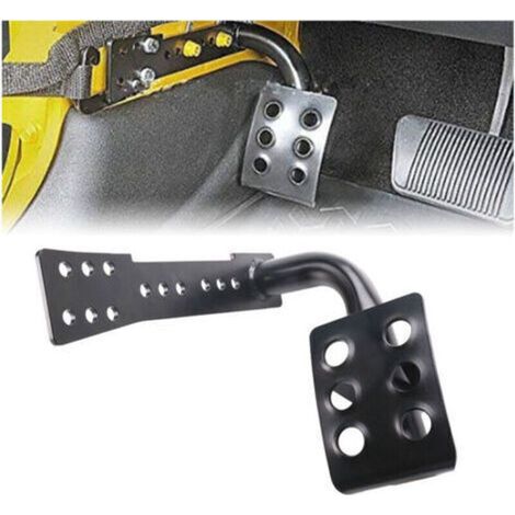 Accessoire de voiture, Qiilu Pédale de voiture, Pédale de Voiture en Métal de Voiture Côté Gauche Repose-Pied Décoration Accessoire pour Wrangler JK 2007-2018