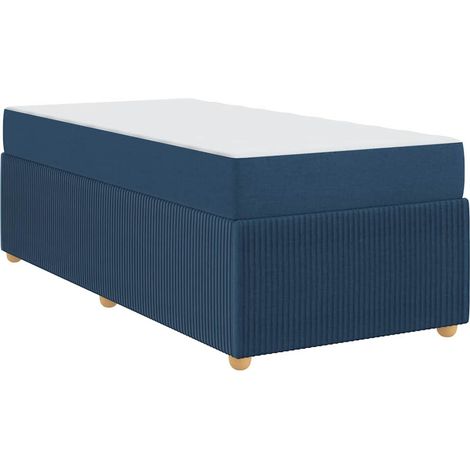 Lit simple,Lit adulte,Cadre de lit avec matelas avec matelas Bleu 90 x 200 cm tissu CFW8572716 (1/5)