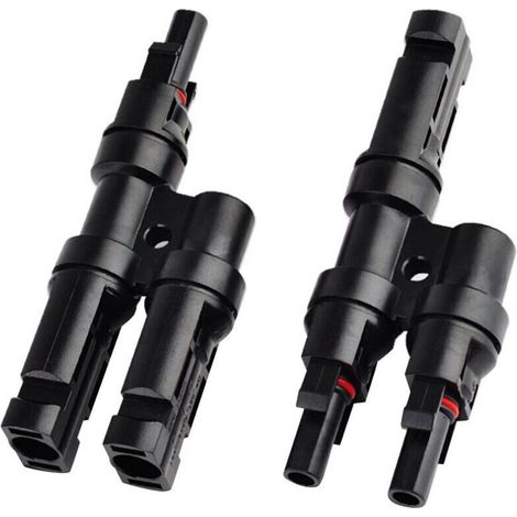 YMYNY MC4 Solar Panel T/Y Branch Connector, Cable Splitter (1/4)