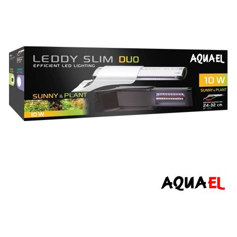 Lámpara LED blanca Aquael Leddy Slim Duo 10W Sunny Plant