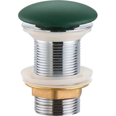 PixL Ablaufventil 5/4″ ohne Überlauf für Waschbecken, grün matt (1/3)