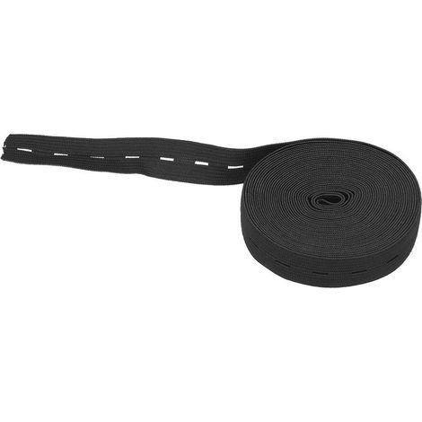 Élastique de Fixation Polyvalent Noir pour Bureau et Maison - Outil Pratique Portable en Caoutchouc (1/5)