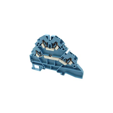 Bornes à ressort à Deux Niveaux 2.5mm Bleu 316101I