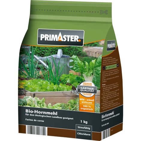 Primaster Hornmehl Gartendünger 1 kg Organischer Dünger Natürdünger