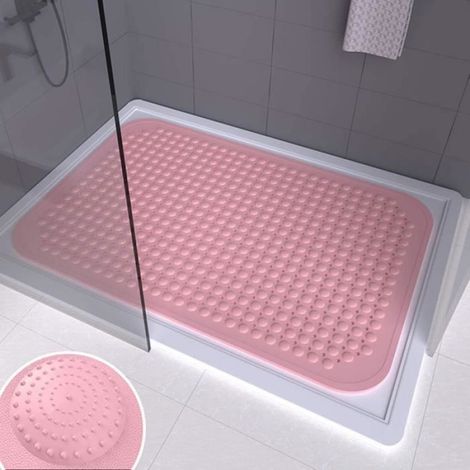 Tapis De Douche Rectangulaire Grande Salle De Bain Tapis Antidrapant Mnage Salle De Douche en PVC ANTI-DERAPANT BAIN (1/4)