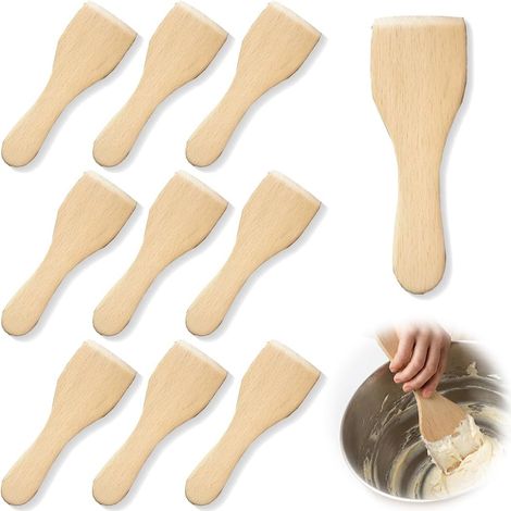 Raclette en bois Spatule à raclette Ustensiles de cuisine en bois pour poêles anti-adhésives, grilles à fromage, planches gastronomiques, poêles à frire, fondue (1/5)