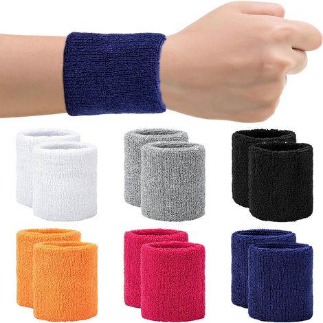 Lot de 12 bandeaux anti-transpiration en polyester, unisexes et colorés, parfaits pour le tennis, le basketball, le football et le rugby. (1/5)