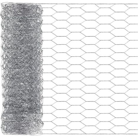 Grillage à poulet, 1 m x 0,4 m, grillage hexagonal galvanisé pour travaux manuels, jardin, volaille, filet en tissu pour poulet, chien, lapin