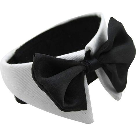 Collier de mariage pour chien avec nœud papillon réglable (1/2)