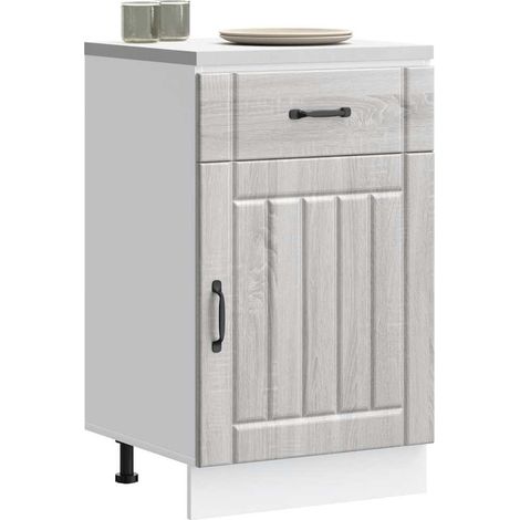 Küchen-Unterschrank Lucca Grau Sonoma Holzwerkstoff