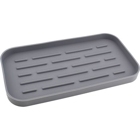 Support Pour Éponges - Bac En Silicone Pour Évier De Cuisine - Organiseur Pour Éponges Savon Et Accessoires De Vaisselle - 1 Pièce (1/5)