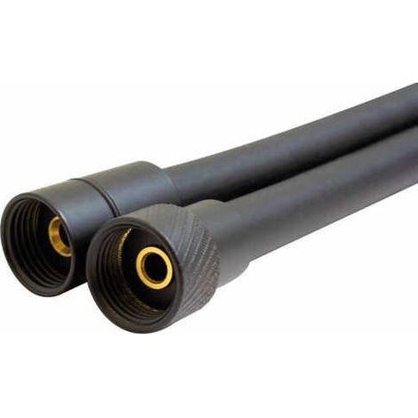 Flexible de douche noir PVC L150cm anti-torsion