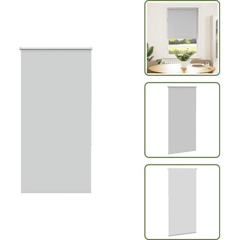 vidaXL Verdunkelungsrollo Hellgrau 80x130 cm Stoffbreite 75,7 cm (1/5)