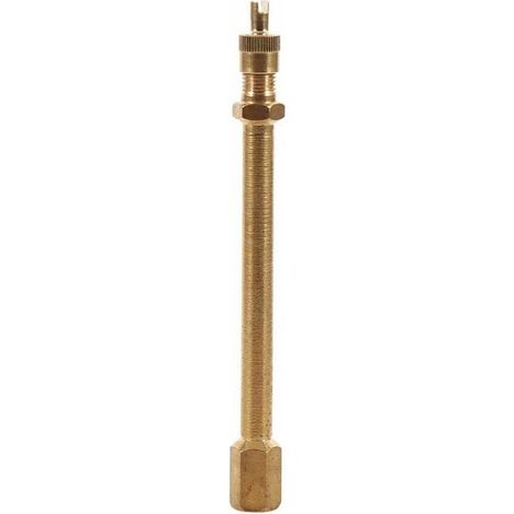 140mm Brass Tire Valve Extension – High-Precision Inflation Adapter for Deep Rims (1/4)