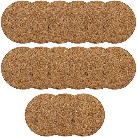 Lot de 15 tapis de nid pour pigeons, tapis d'élevage pour poules, tapis pour œufs d'oiseaux en fibre de coco naturelle, coussin pour nichoir (1/5)