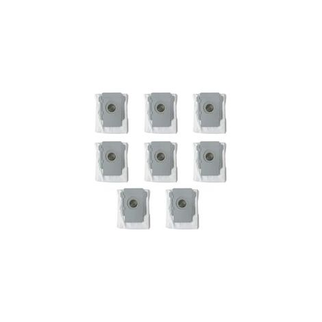 Lot de 8 Sacs jetables Sacs À Poussière de Rechange pour Aspirateur iRobot Roomba i7 i7+ / i7 Plus E5 E6 E7 S9 S9+ Robot Base Autonettoyante, Kit d'accessoires de Sacs d'élimination de la Saleté (1/5)