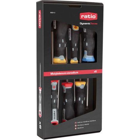 Juego 6 destornilladores Ratio Dynamic Tecno -