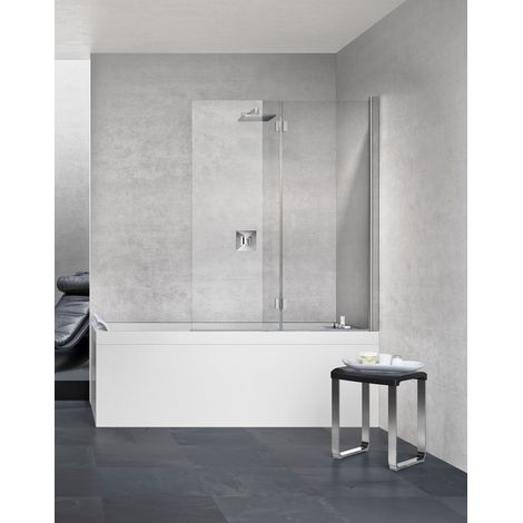 Young 2.0 Trennwand 2tg.rechts 120x150cm ESG klar chrom (1/3)