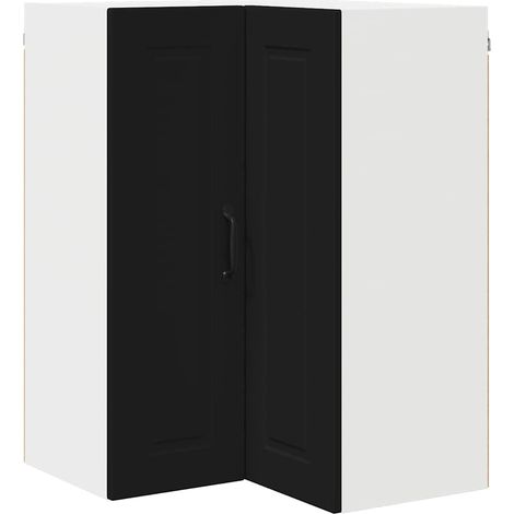 Meuble mural de cuisine,Armoire de cuisine Noir 57 x 57 x 80 cm Bois d'ingénierie CFW95457 (1/5)