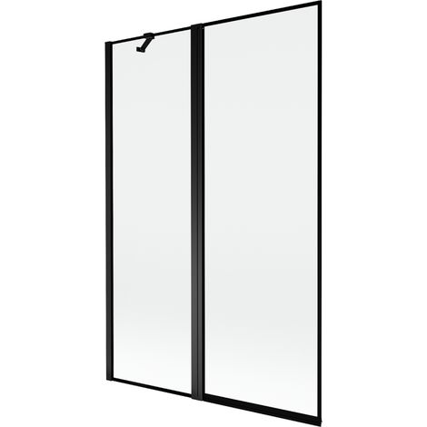 Mexen Mist pare-douche à 2 volets, version gauche 120 x 150 cm, cadre noir, noir - 8A9-120-011-70-70-L (1/5)